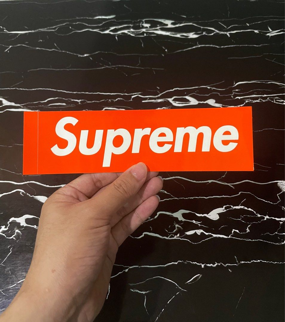 Supreme orange deals box logo