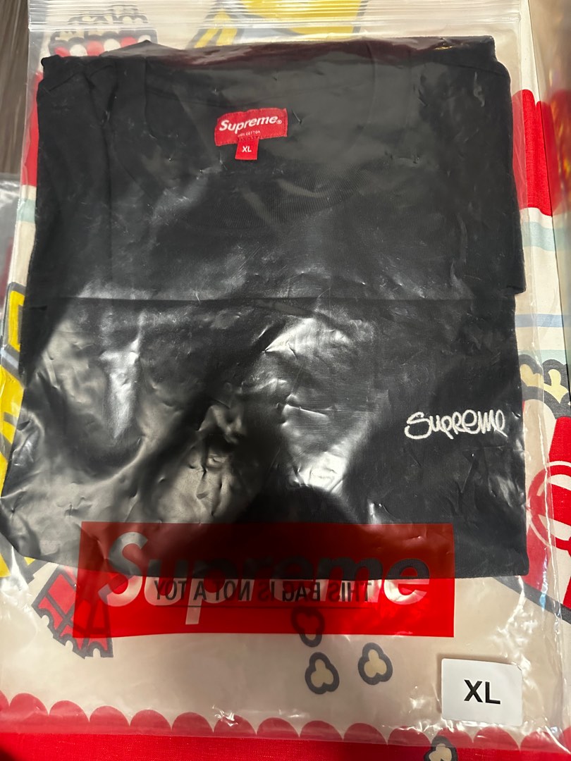 SUPREME WASHED HANDSTYLE S/S TEE, 女裝, 上衣, T-shirt - Carousell