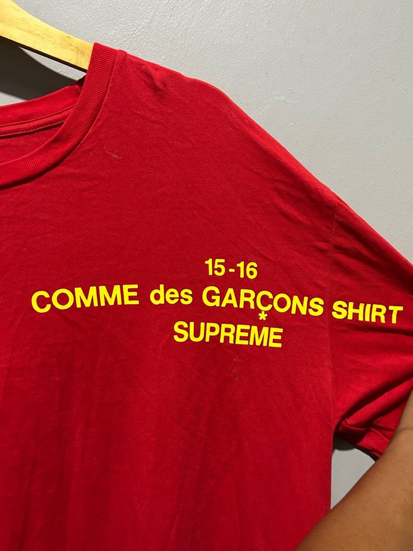 SUPREME X COMME DE GARCONS Fesyen Pria Pakaian Atasan di Carousell
