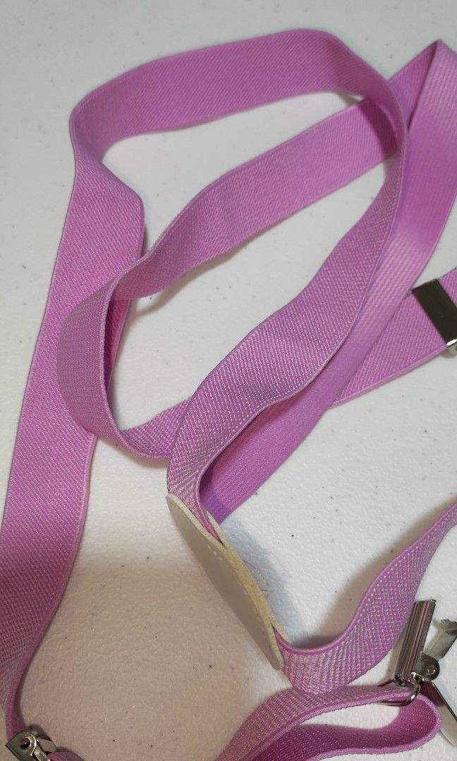Suspender and bow tie lilac (Category: Ties) located in Caloocan City. Submitted by claydacy (Listing ID 1271488053, Image 3). Description: used once good condition manila area only for delivery shipping fee shoulder ni buyer.
