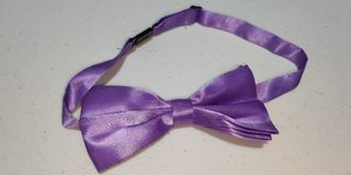 Suspender and bow tie lilac