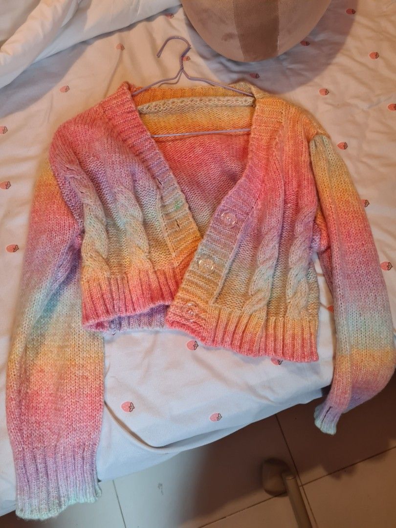Rainbow store knit sweater