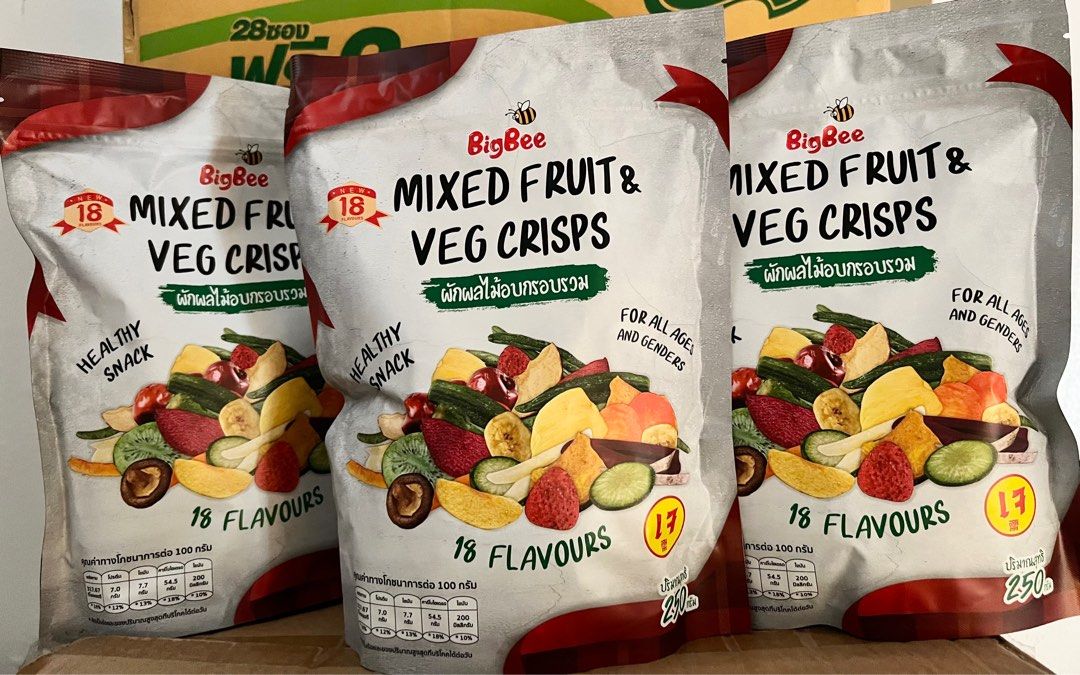 Thailand mixed dried fruits and veggies chips, Food & Drinks, Packaged