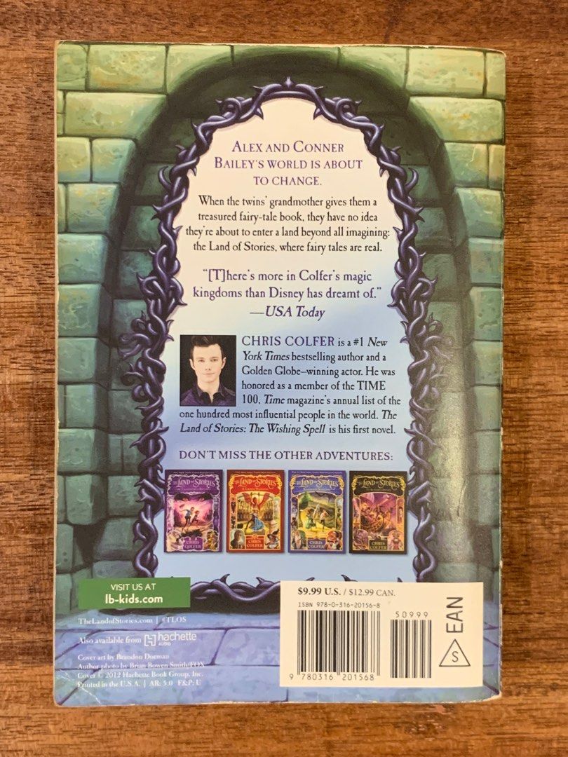 The Land of Stories The Wishing Well book by Chris Colfer, Hobbies