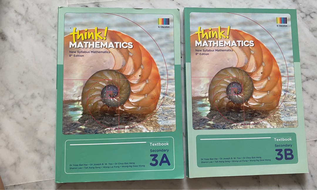Think! Mathematics textbook 3A & 3B (Olevel), Hobbies & Toys, Books ...