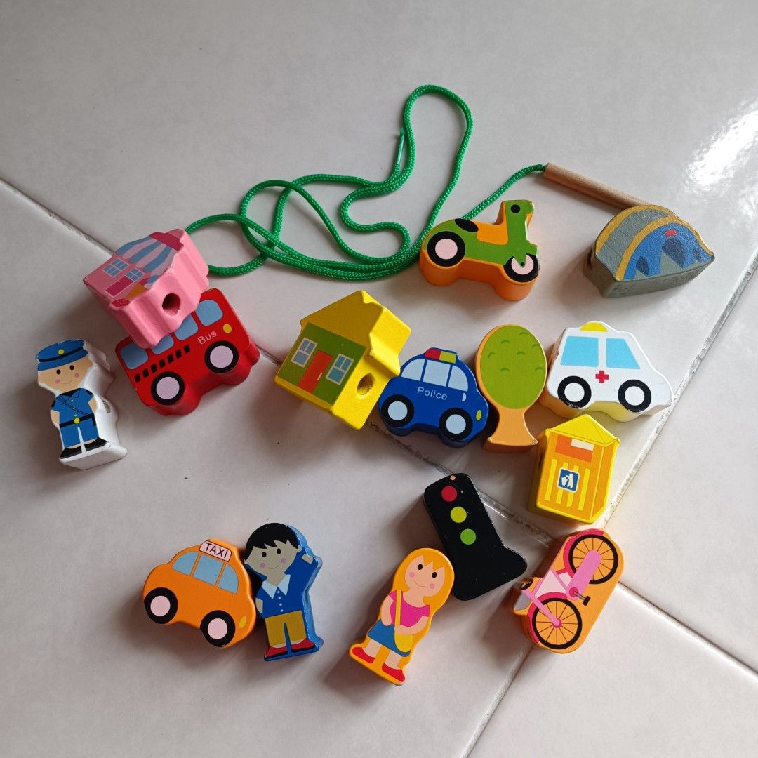 Threading toys Montessori, Hobbies & Toys, Toys & Games on Carousell
