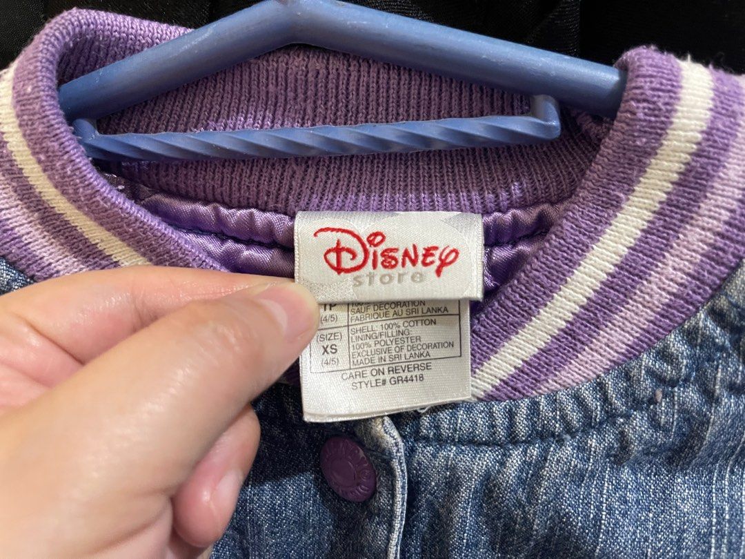 Tinkerbell Varsity Denim Jacket Babies Kids Babies Kids