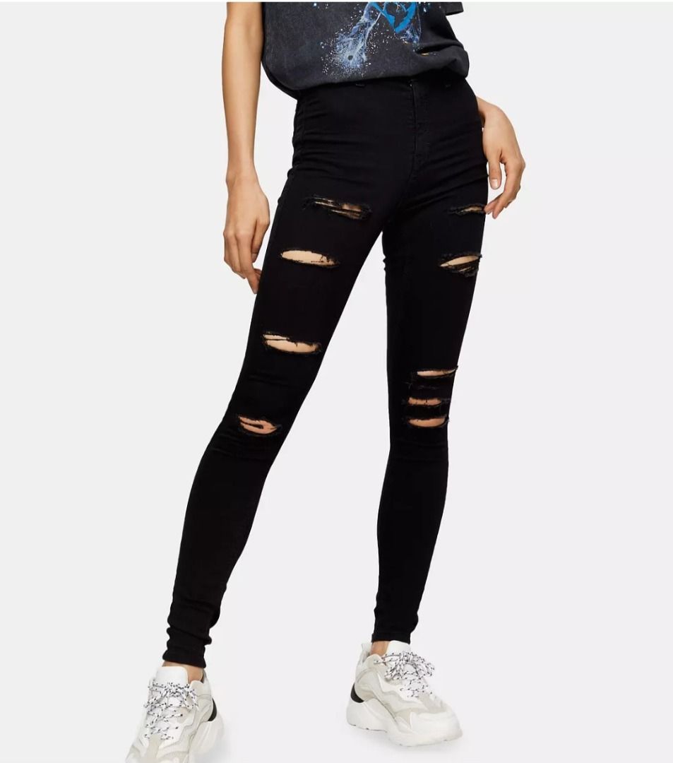 TOPSHOP SUPER RIP JONI JEANS Women s Fashion Bottoms Jeans