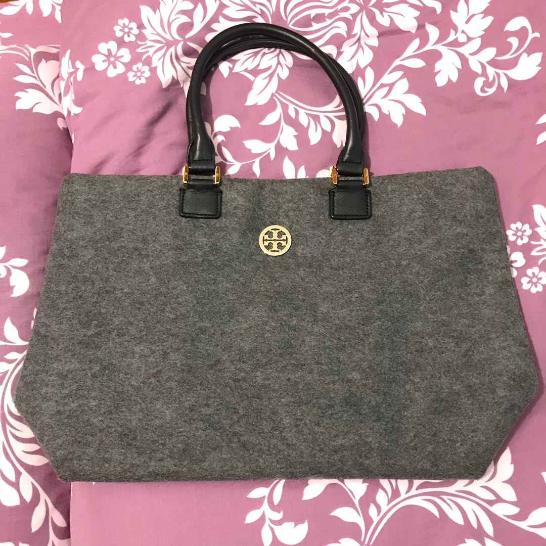 Tory Burch Wool Flannel Tote Bag