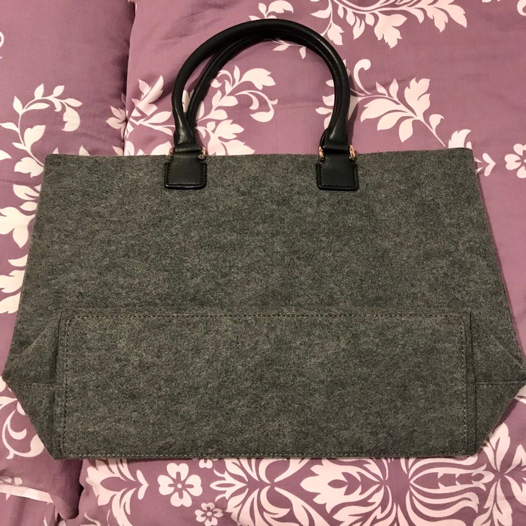 Tory Burch Wool Flannel Tote Bag