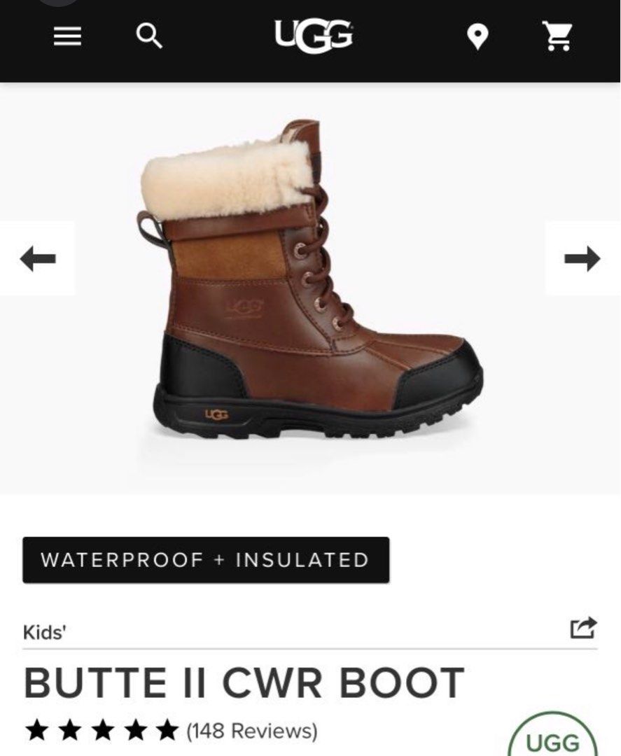 UGG butte II kids waterproof boots Babies Kids Babies Kids