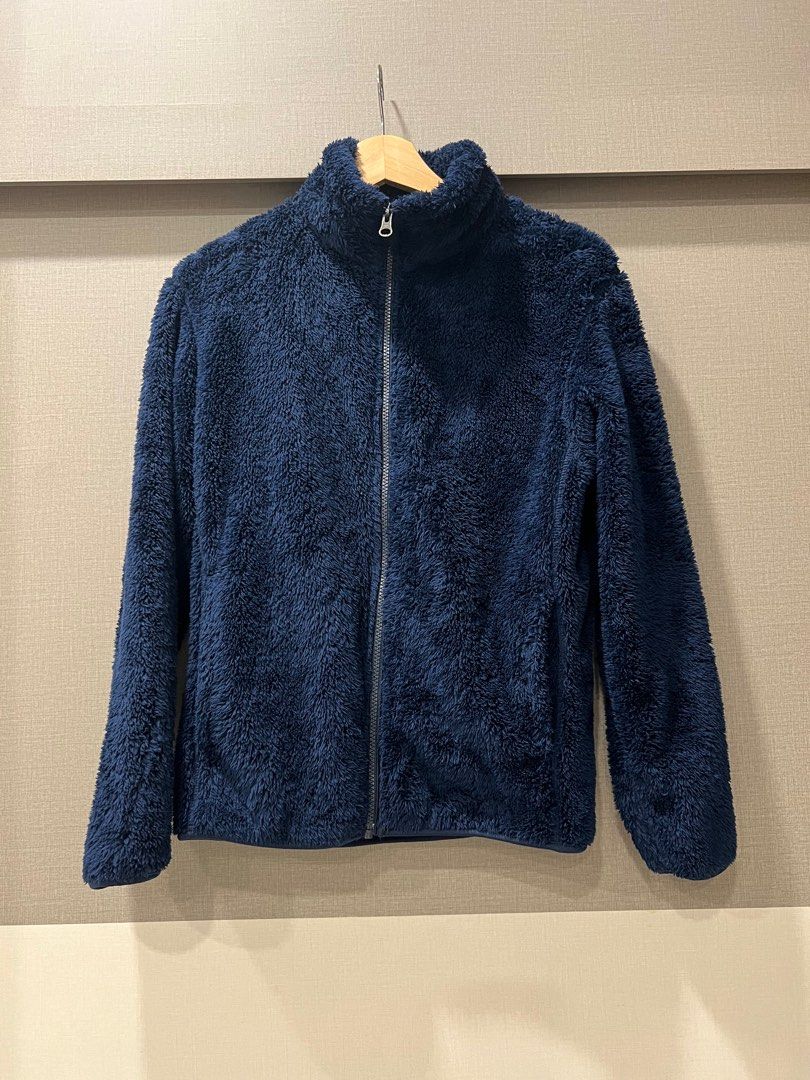 Men's Blue Fox Fur Jacket at FurSource.com