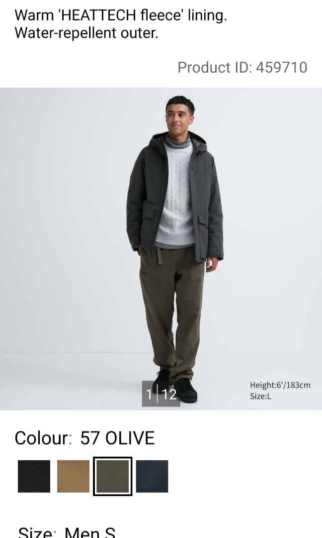 UNIQLO heattech warm lined pants, Men's Fashion, Bottoms, Trousers on  Carousell