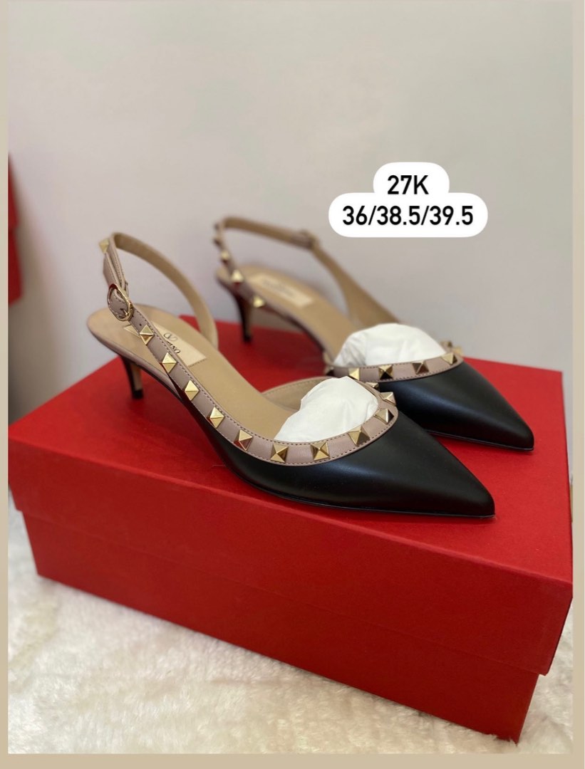 Valentino kitten heels, Luxury, Sneakers & Footwear on Carousell