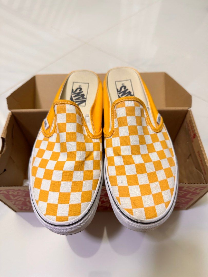 Gingham yellow vans outlet