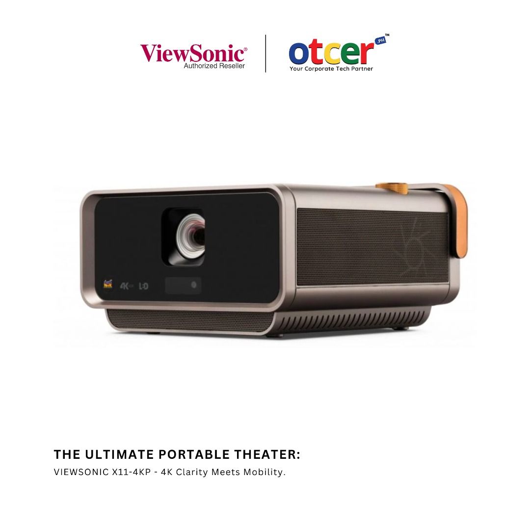 VIEWSONIC X11-4KP (Category: Projectors) located in Pasig City. Submitted by otcer.philippines (Listing ID 1271607731, Image 3). Description: Your Ideas, Amplified in 4K: With the VIEWSONIC X11-4KP from Otcer.ph, transform every pitch into a 4K masterpiece. For Php 95,990.00, your ideas never looked better. Elevate your impact at https://otcer.ph or contact +63 919 839 9123. #PitchIn4K #IdeaAmplifier #OtcerPH.