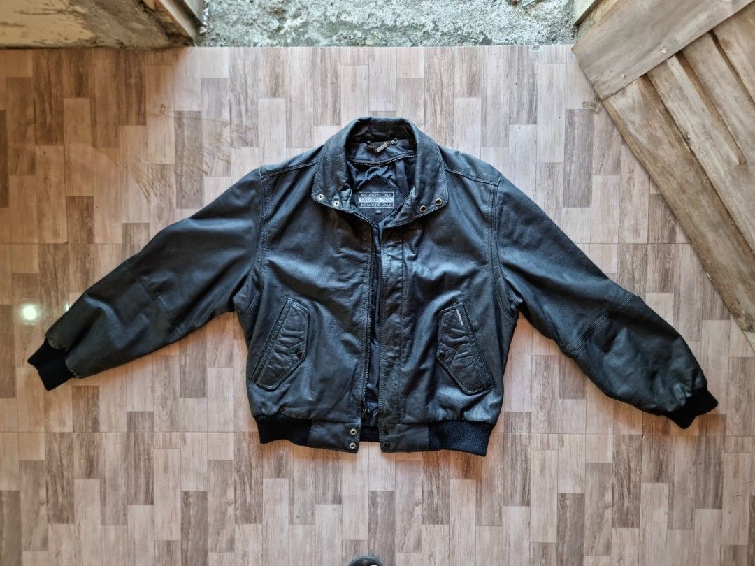 Mens Members Only Vintage Leather Jacket Coats jackets
