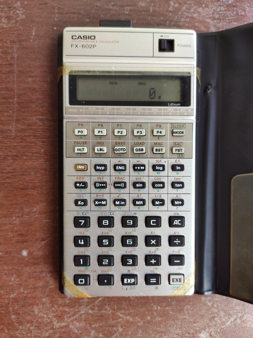 Vintage Casio FX 602P programmable calculator