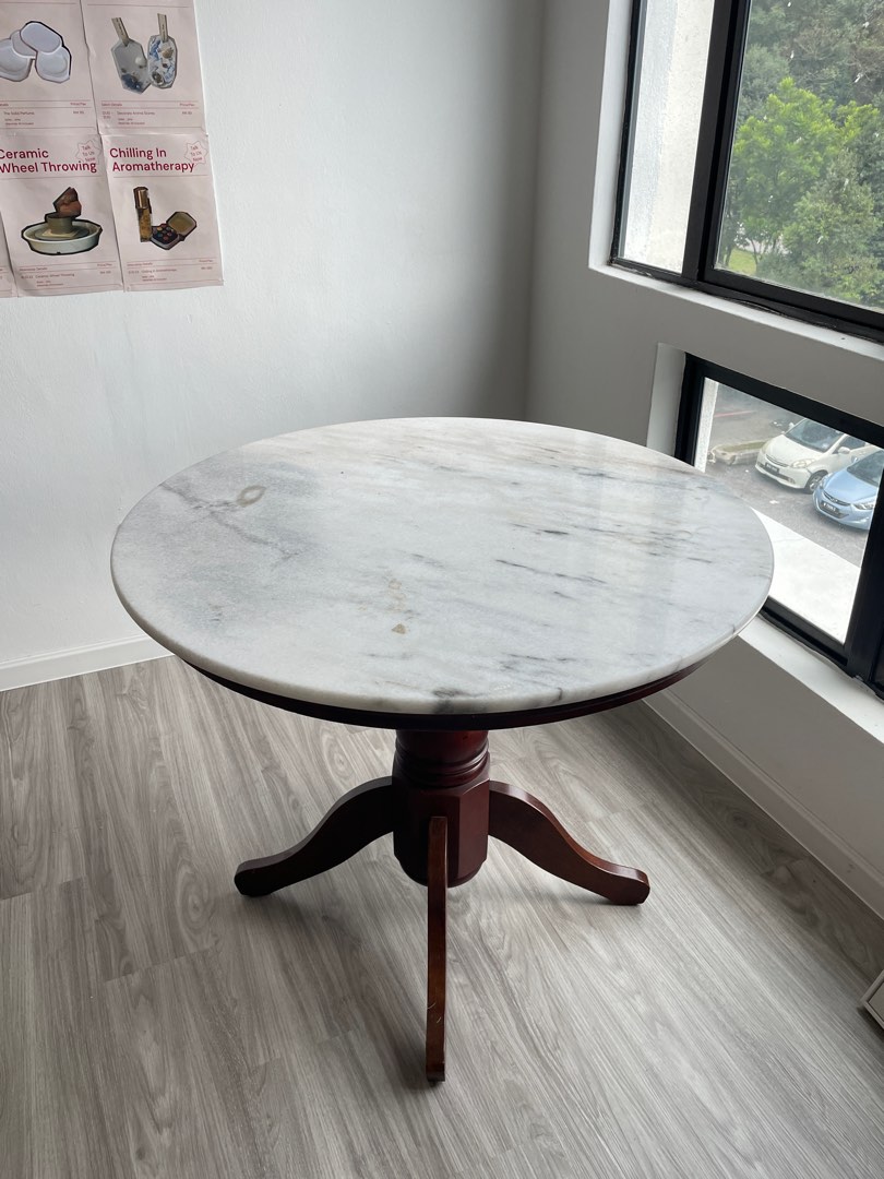 Vintage marble table, Furniture & Home Living, Furniture, Tables & Sets