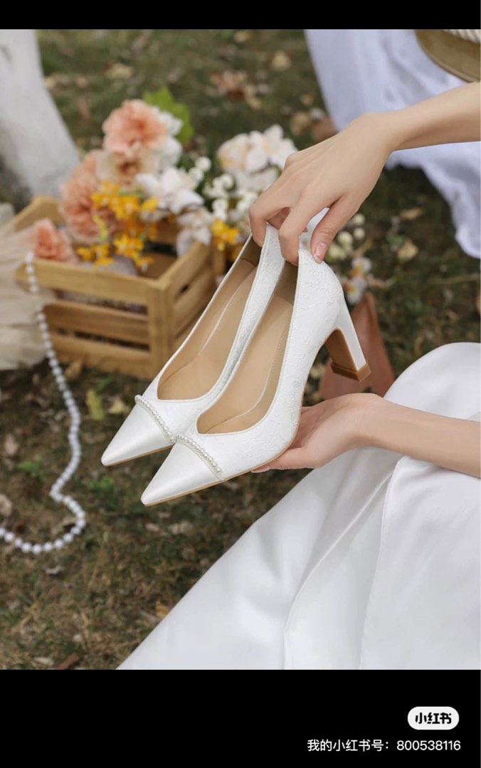 Wedding Shoes Size 37 Women s Fashion Footwear Heels on Carousell
