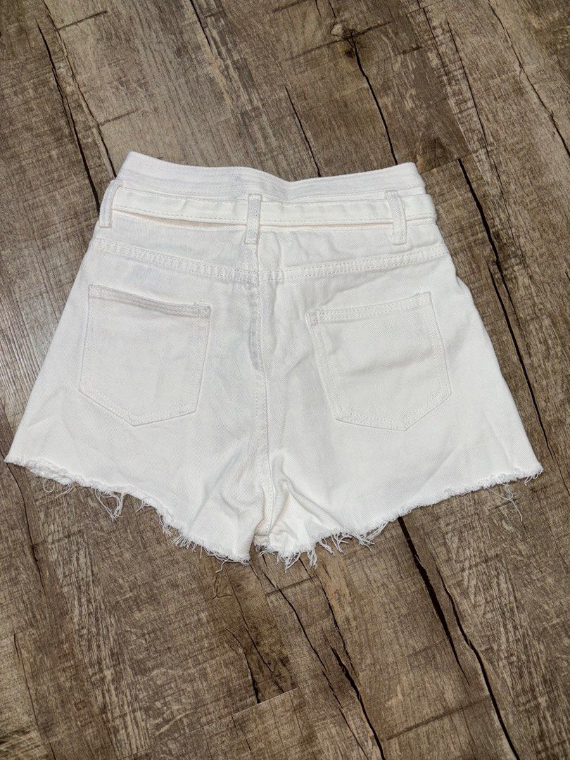 White denim hotpants store