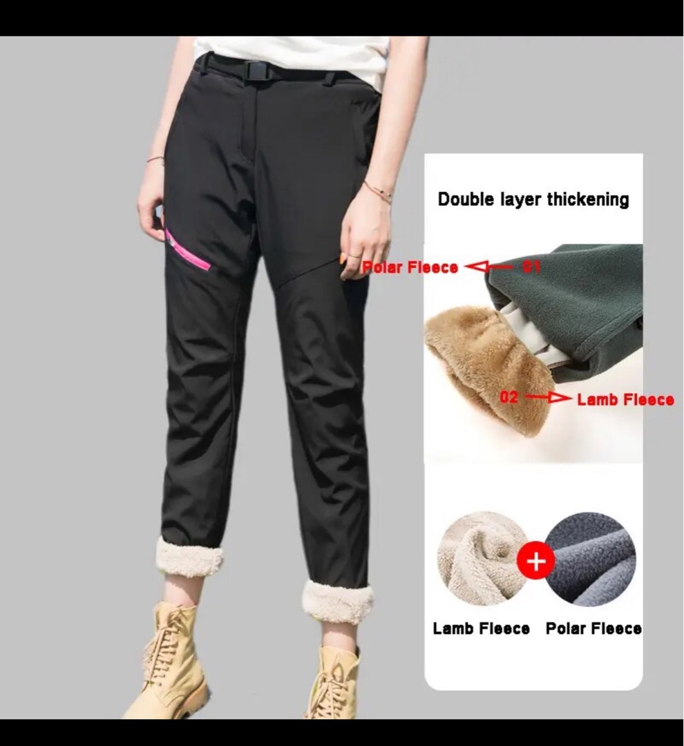 Women Winter Wear Pants. Women Windproof Waterproof Cold-Proof Skiing Trekking  Hiking Camping Trousers with Pockets. Minus30-40 Cold-Proof Tactical Pants  Harbin Mohe Snow Town Travel Warm Equipment. Warm Fleece Thick Winter Pants.  Brand