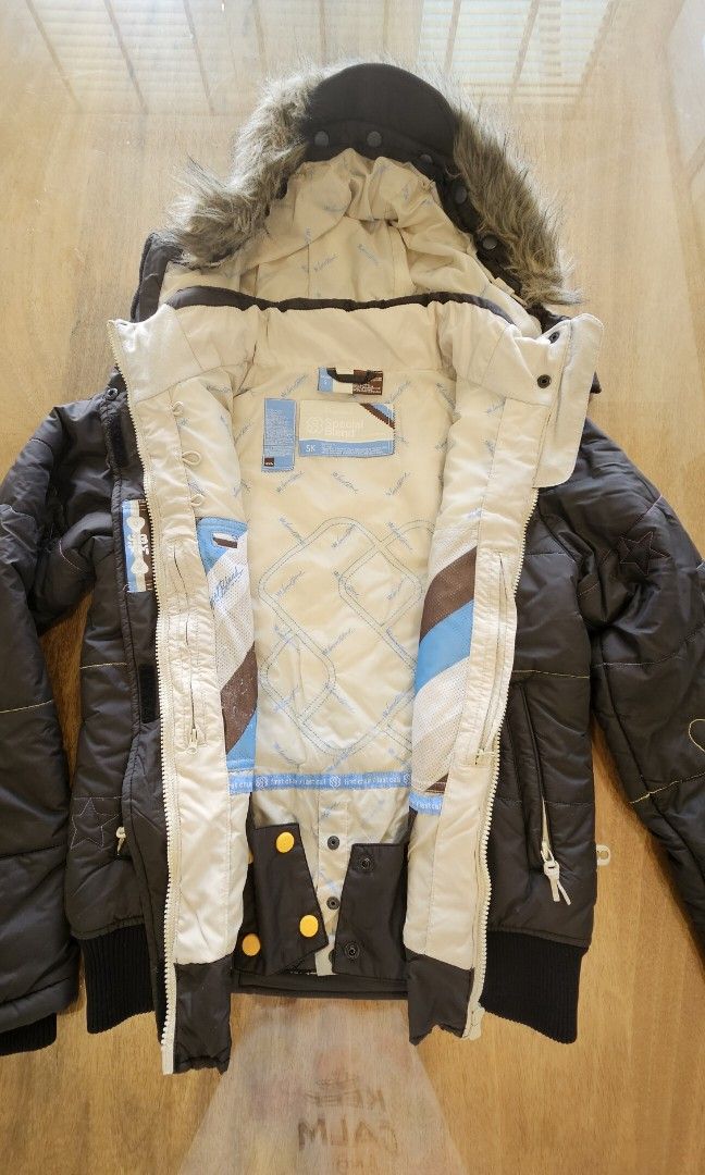 Fur hood snowboard jacket sale