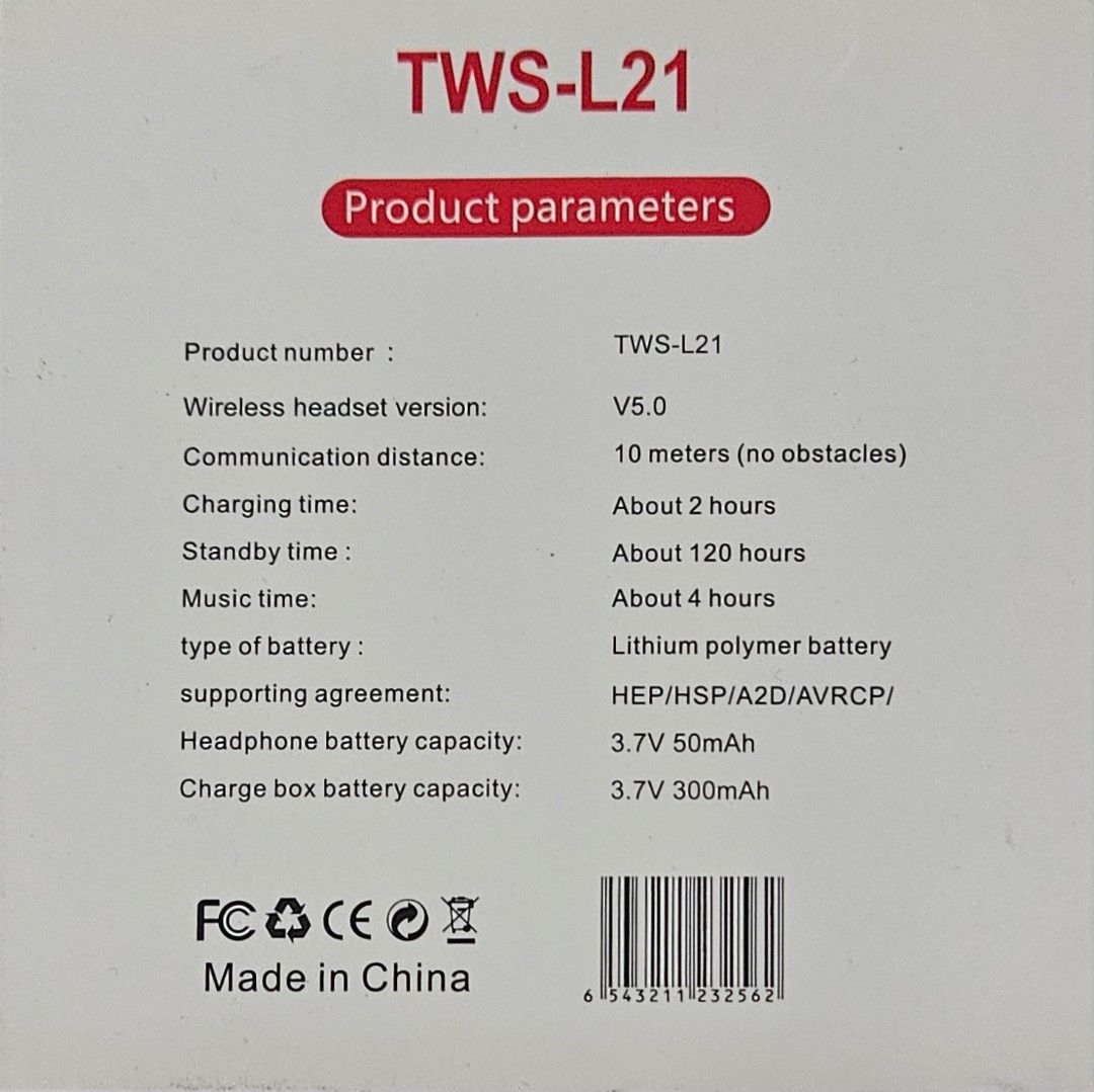 Tws l21 best sale earbuds manual