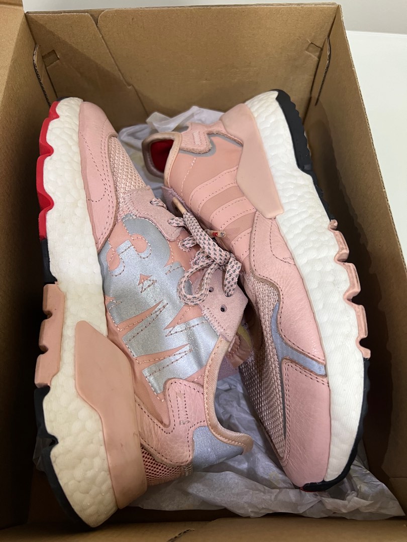 Women Size UK5 Adidas Nite Jogger W Pink Women s Fashion