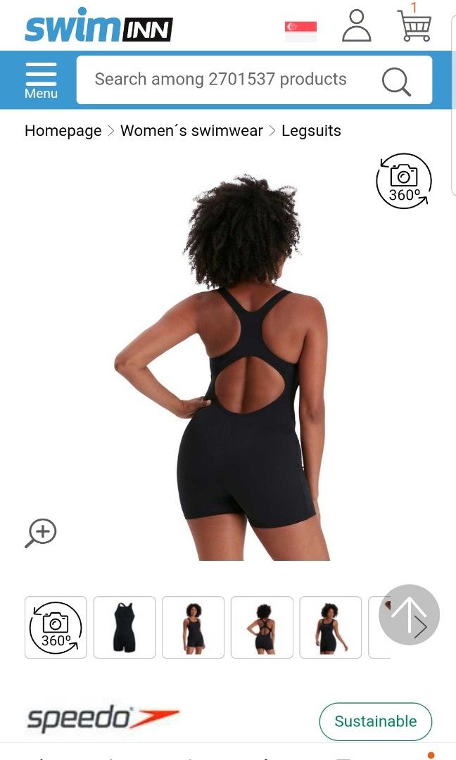 Women speedo one piece boyleg swimsuit Women s Fashion Swimwear