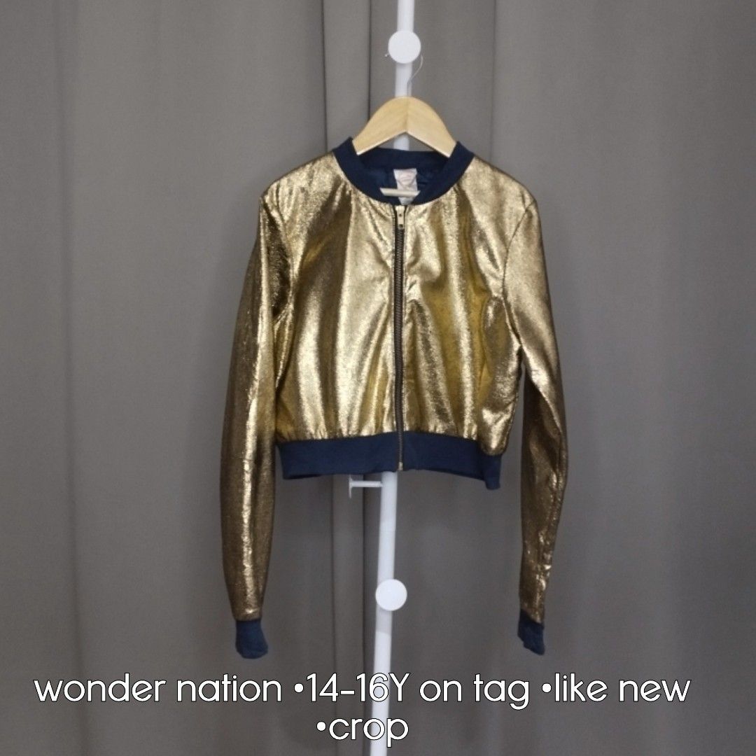 Wonder Nation Teens Crop Jacket Women s Fashion Coats Jackets