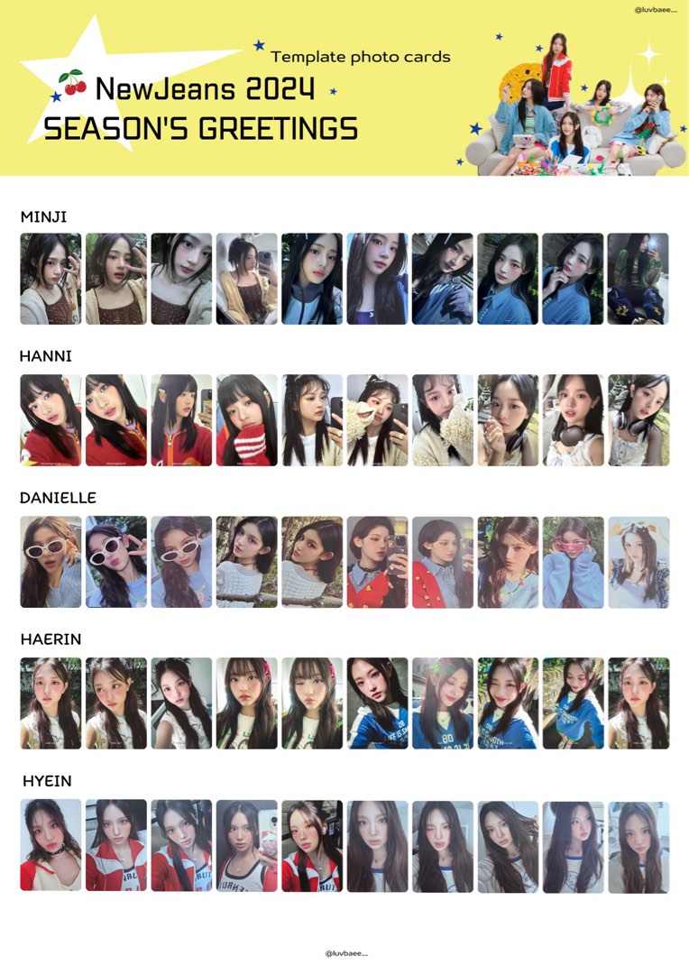 WTS NEWJEANS 2025 SEASONS GREETING OFFICIAL PHOTOCARD, Hobbies & Toys