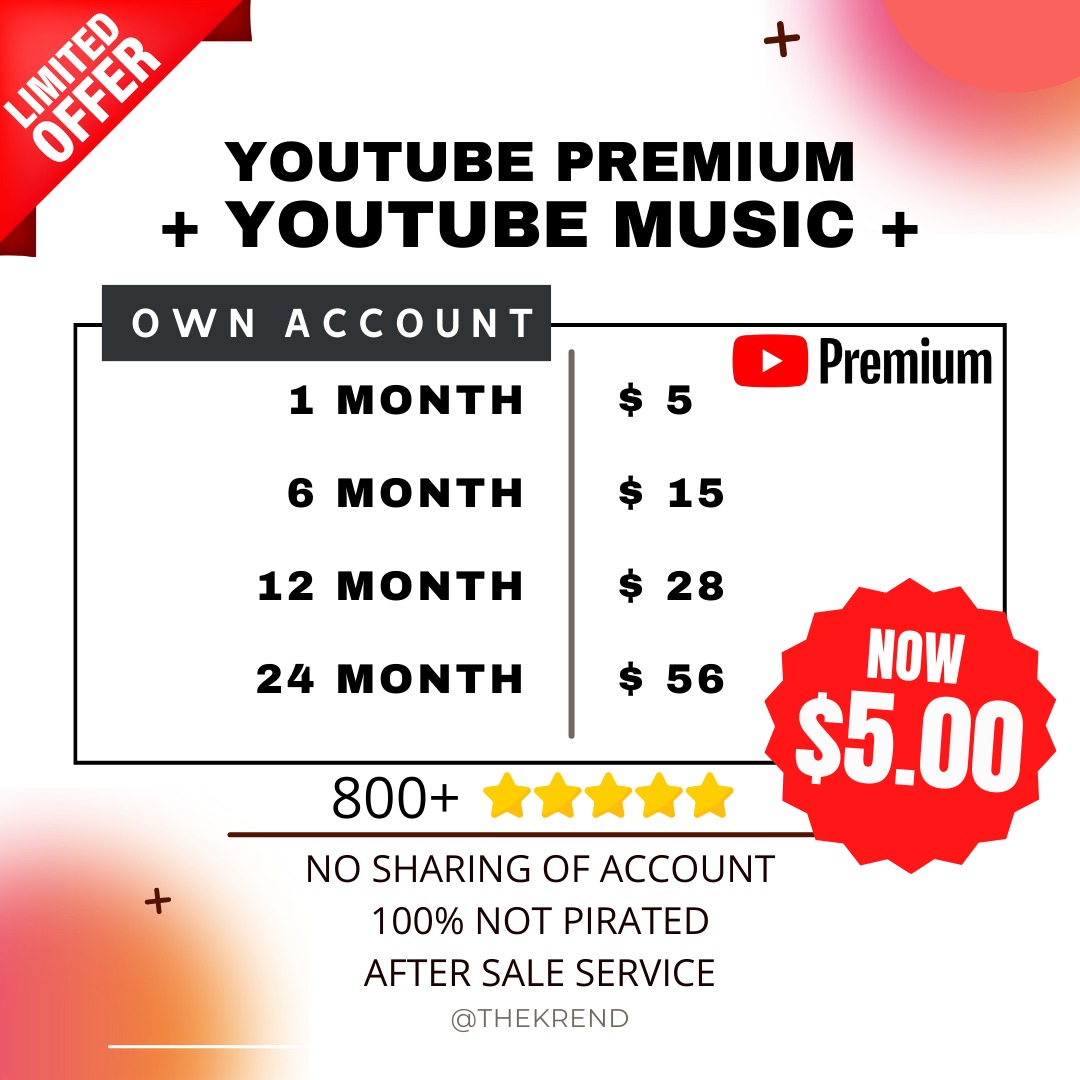 Youtube Premium Music Youtube Music, Video Gaming, Gaming Accessories, Game Gift Cards