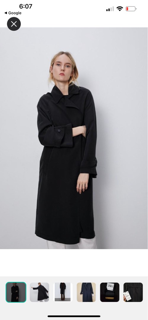 ZARA FLOWY TRENCH COAT, Women's Fashion, Coats, Jackets and Outerwear