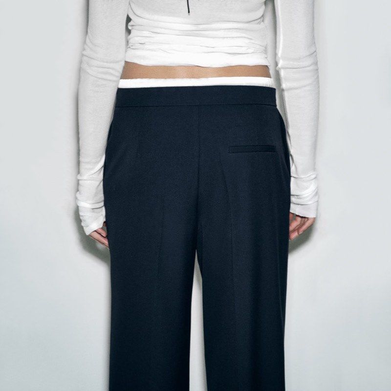 Zara Double Waistband Trousers Large