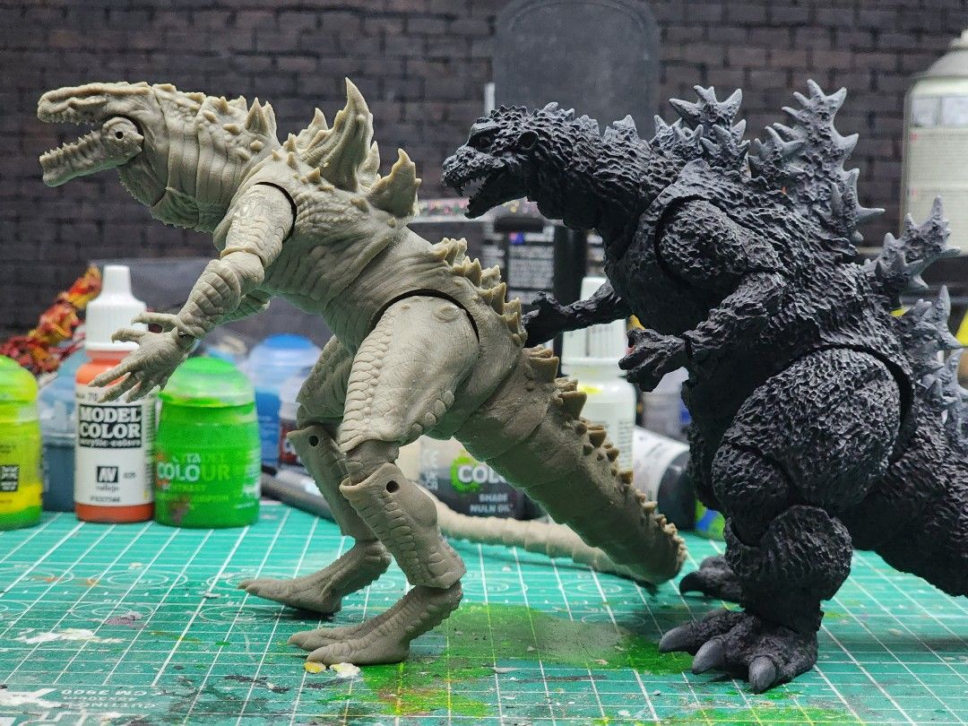 Zilla 1998 (3D Print Godzilla) (Scale with SHM), Hobbies & Toys, Toys
