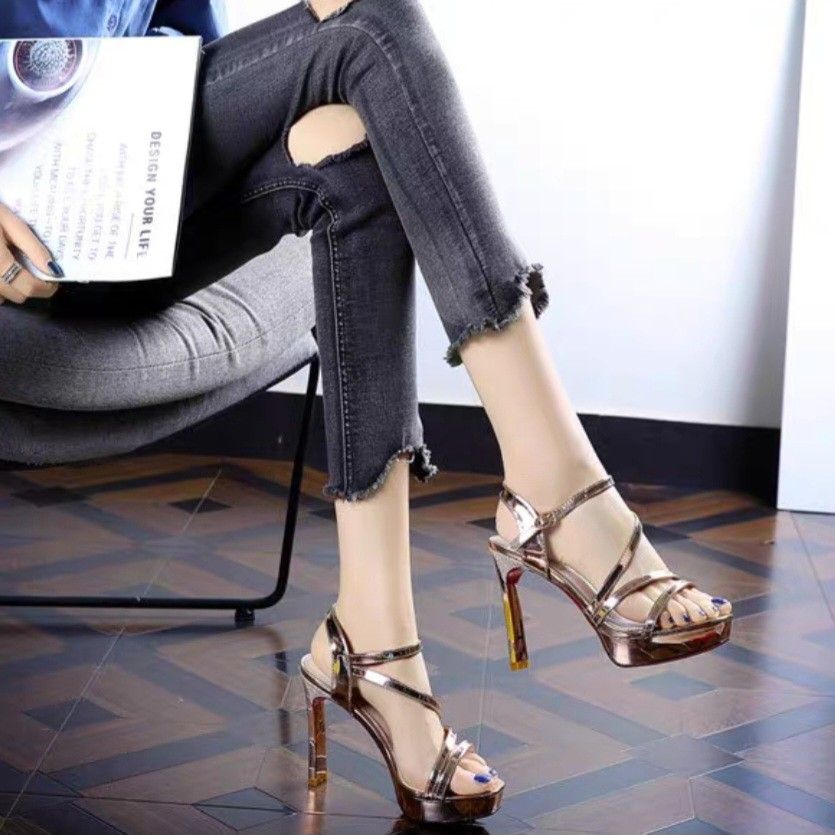 Gold heels size 10 cheap