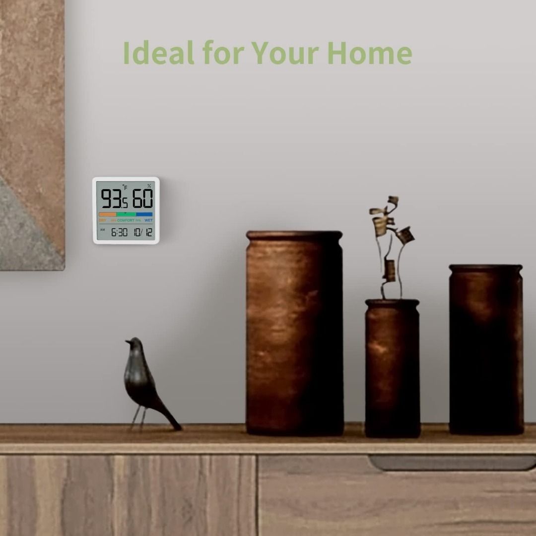 [4003] NOKLEAD Hygrometer Indoor Thermometer, Desktop Digital