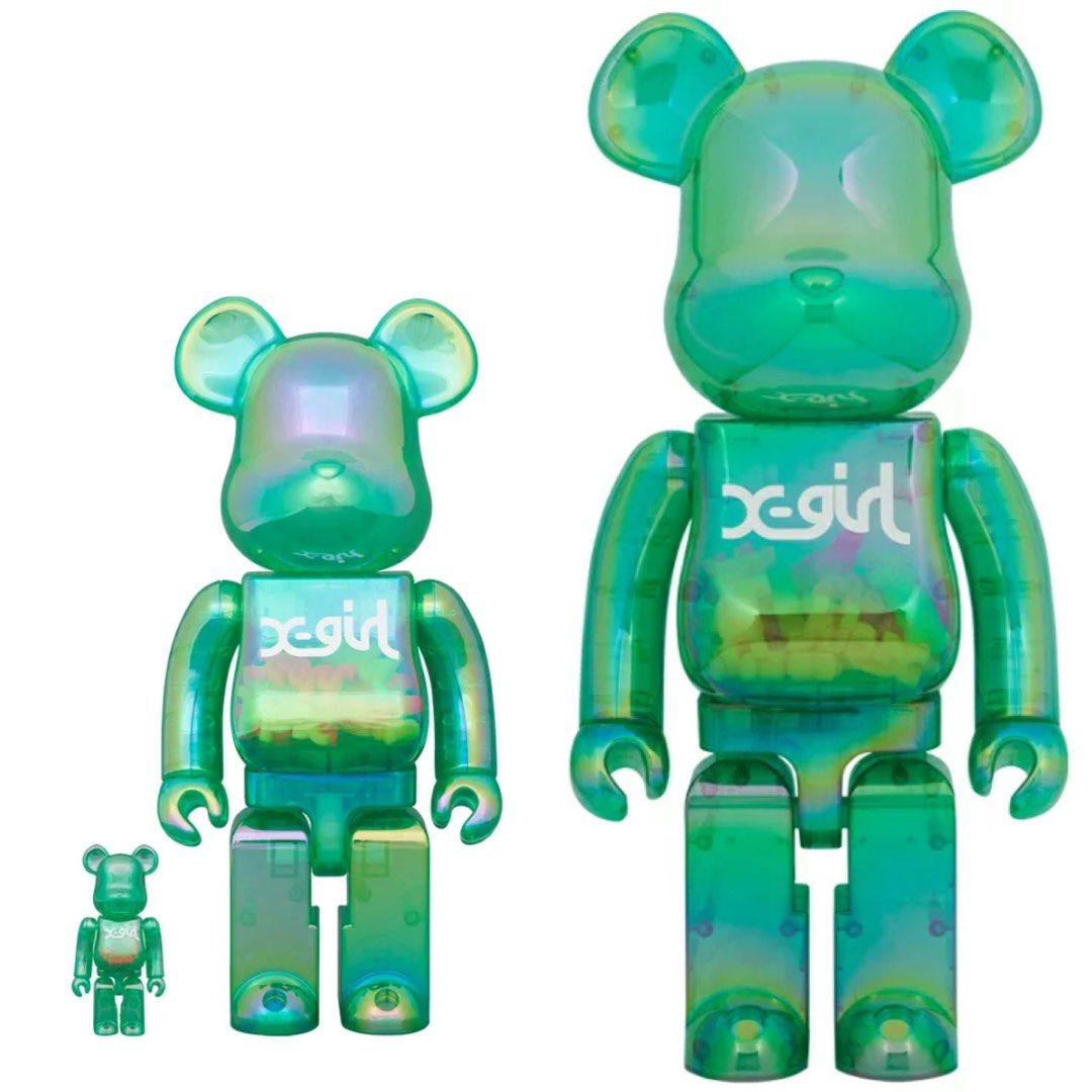 BE@RBRICK X-girl CLEAR GREEN Ver. 400％エンタメ/ホビー - その他