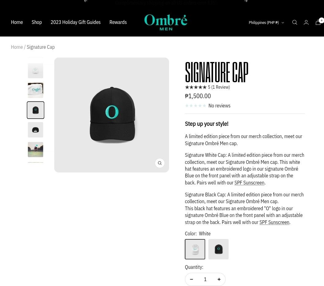 6 panel outdoor signature cap by Ombre Men, Men's Fashion, Watches ...