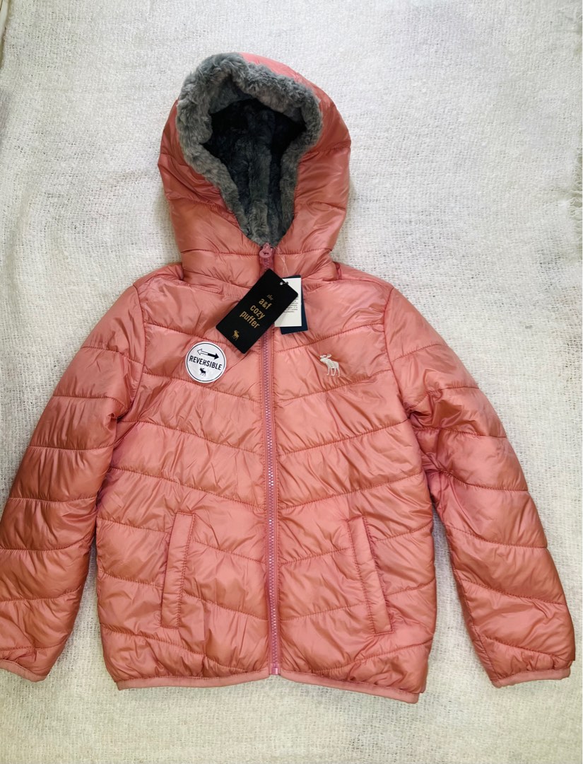 Abercrombie reversible puffer jacket on sale
