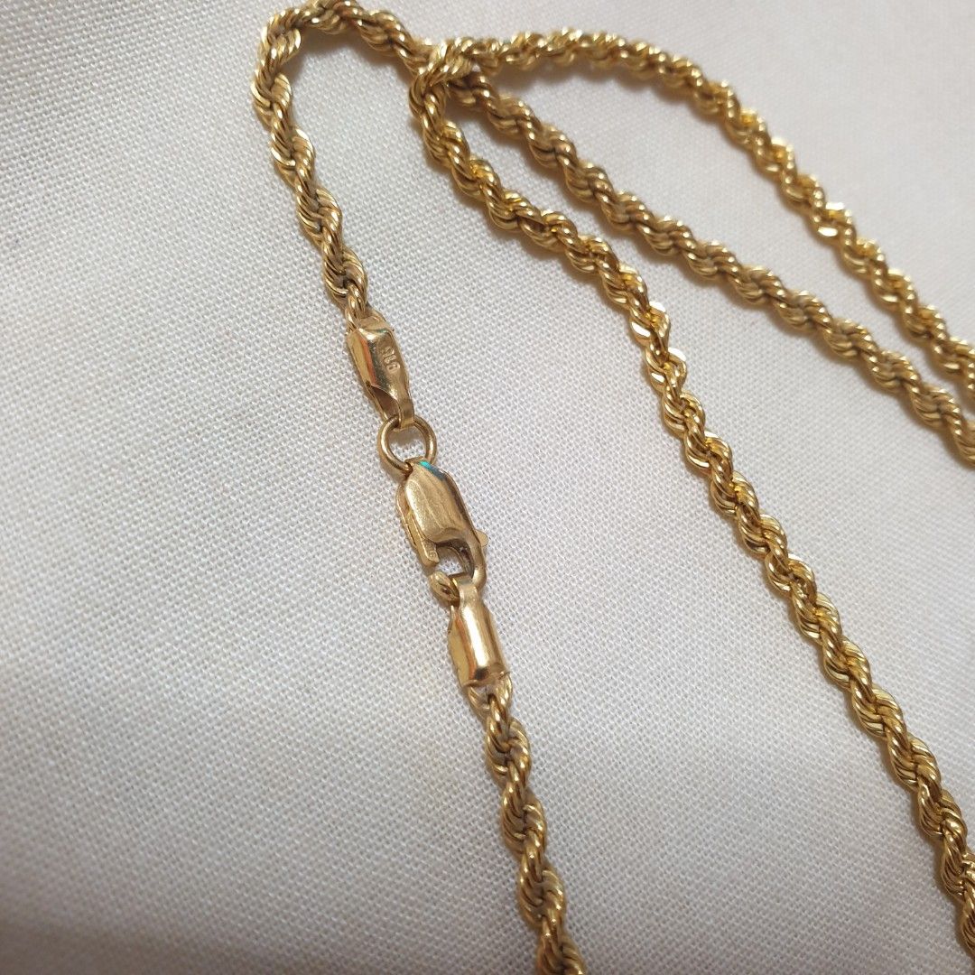 916 22k gold necklace 75cm Sales Cheap