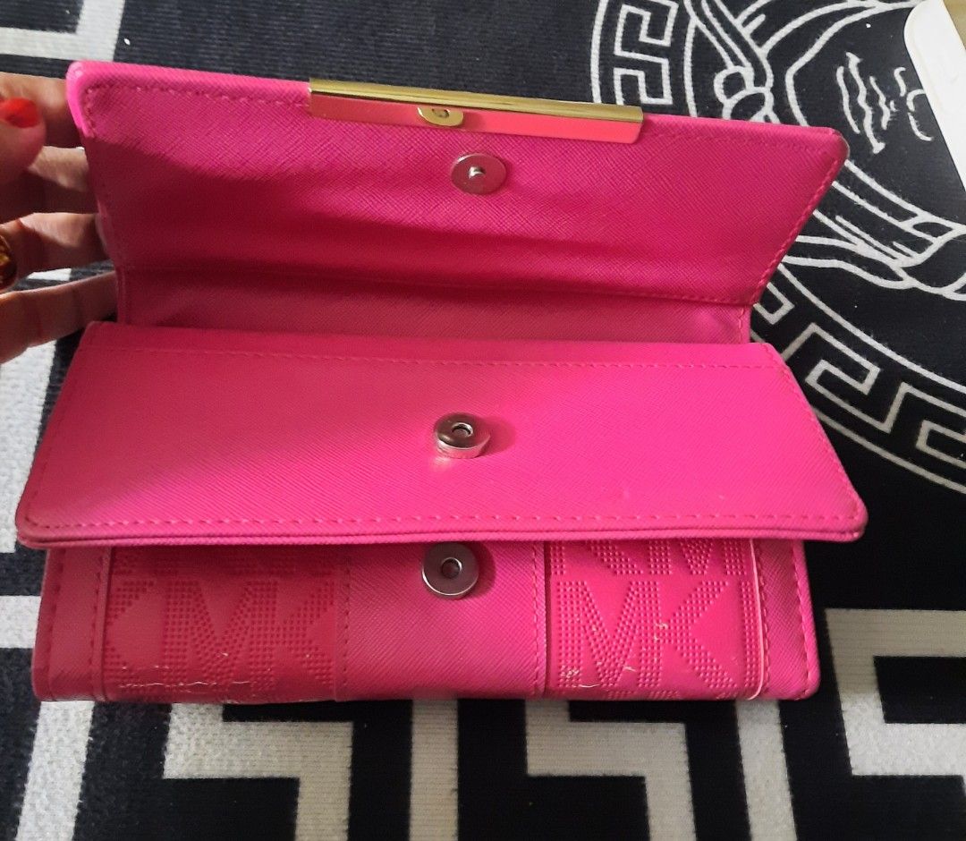 MK HOT PINK LONG WALLET