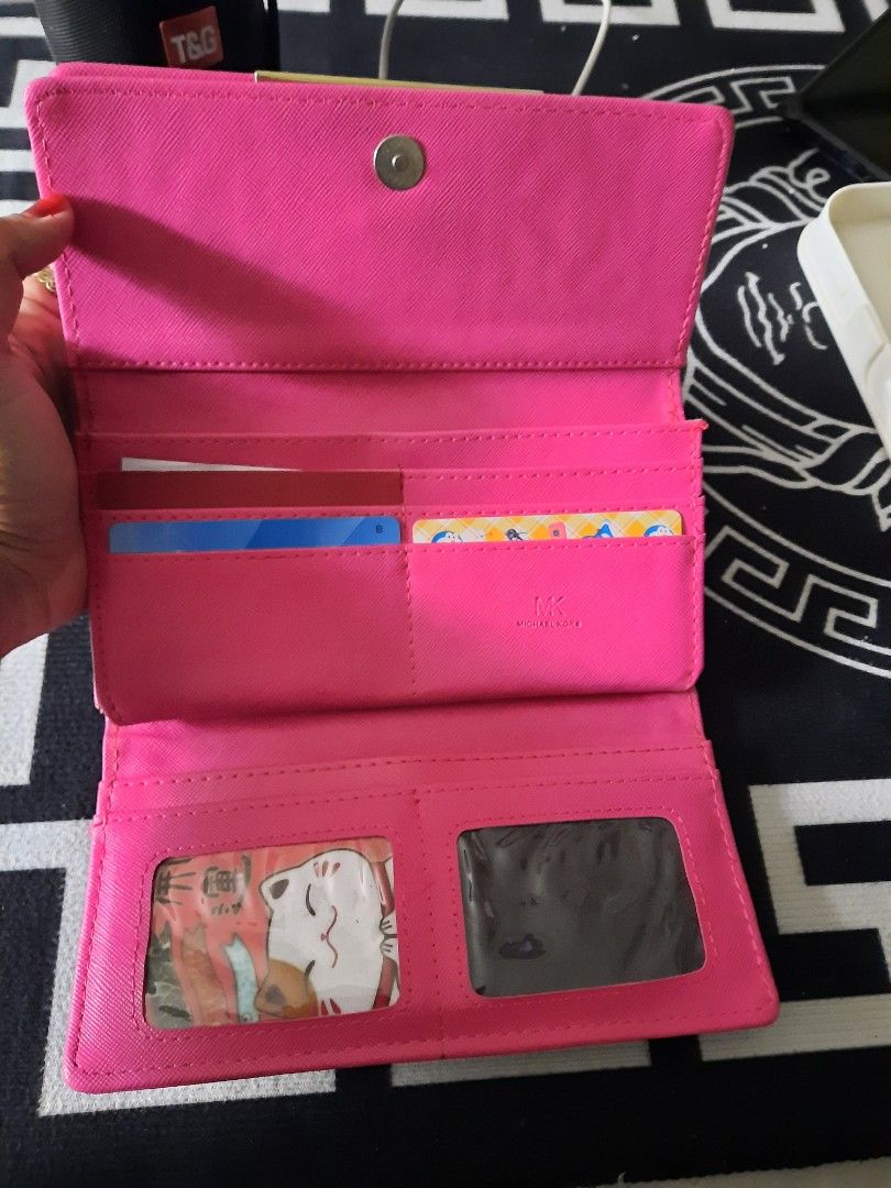 MK HOT PINK LONG WALLET