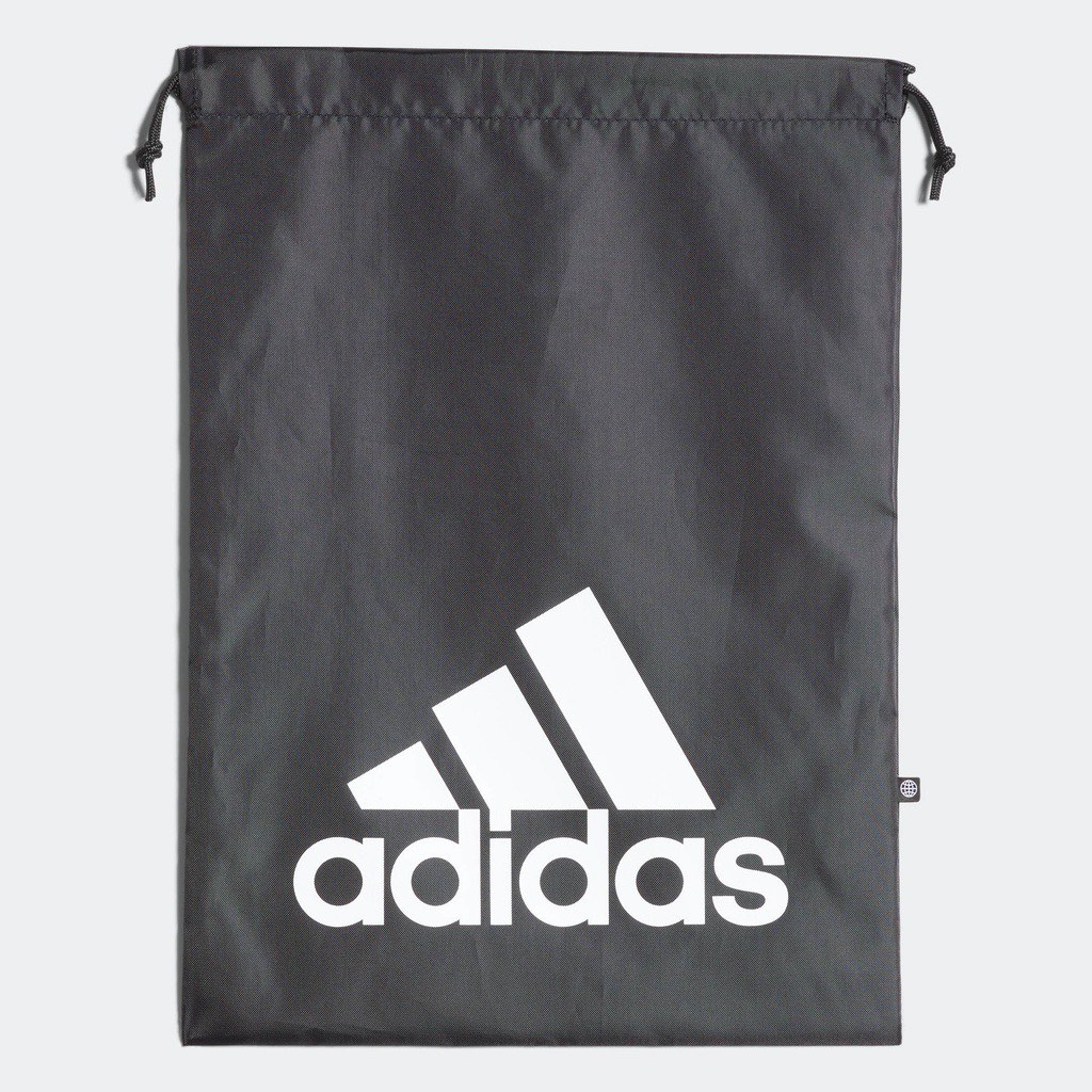 Adidas Drawstring Bag Black packing shoe sack, Men's Fashion, Bags