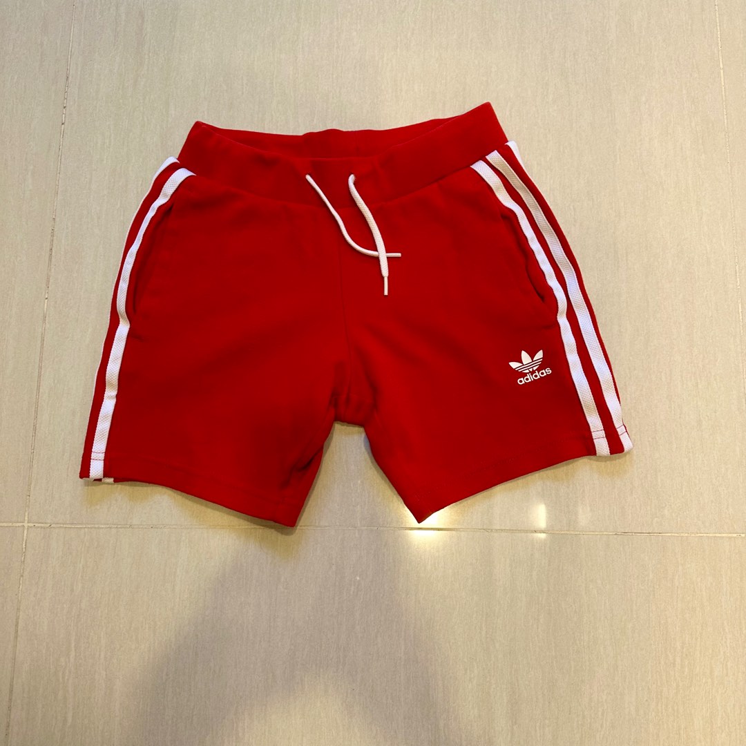 Red adidas shorts new arrivals