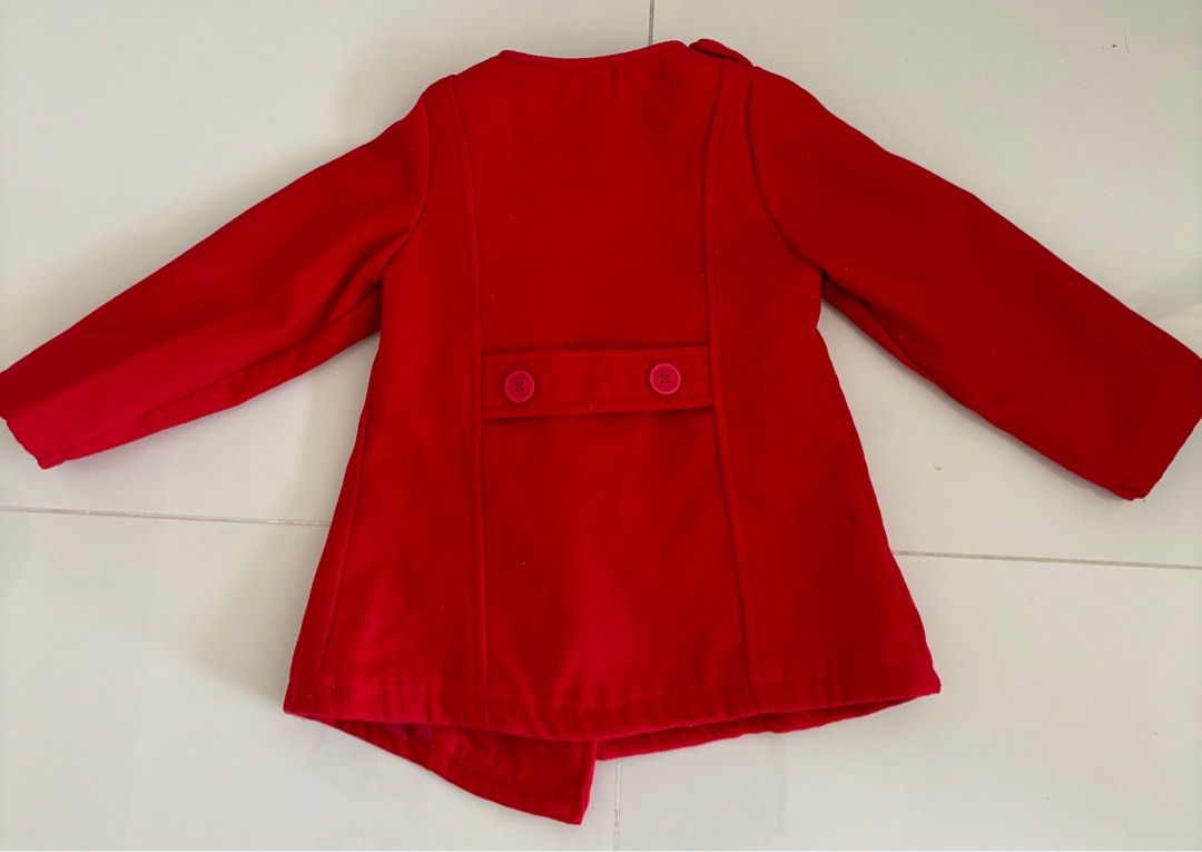 Red Felt Winter Jacket 100 110cm