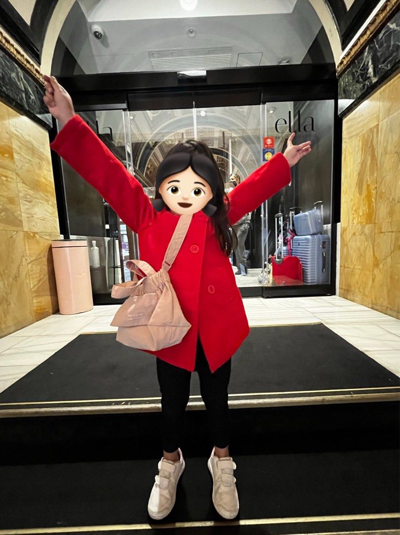 Red felt jacket outlet