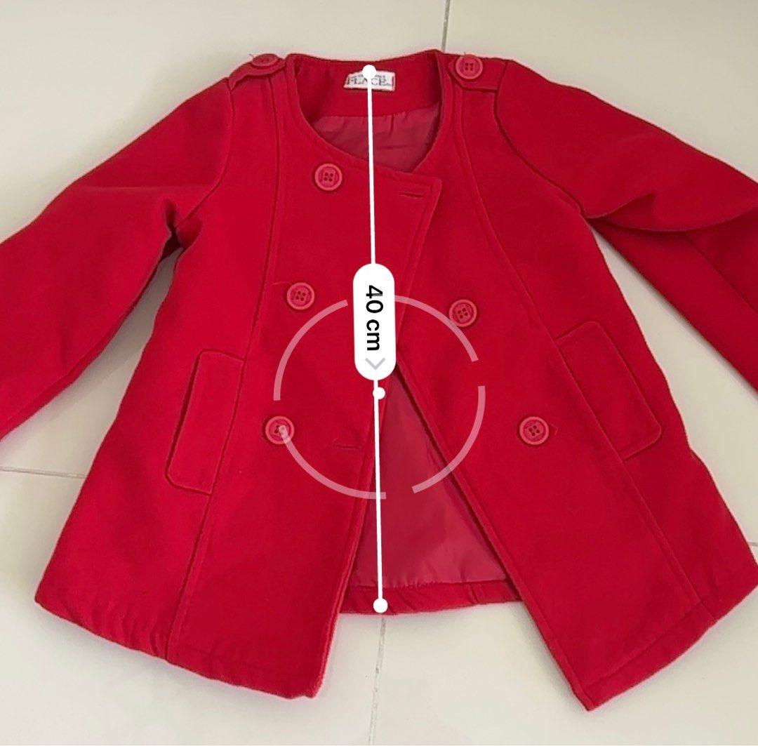 Red on sale felt jacket