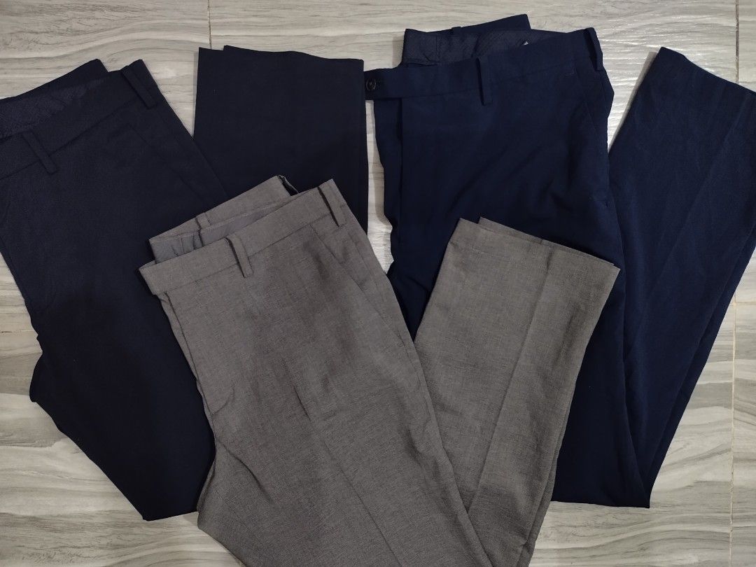 Adam scott x uniqlo black pants hot sale
